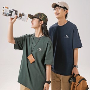 短袖メンズ 男女通用 ペアルックTシャツトッブス 半袖 カジュアル 2024春夏新作 / メンズアパレル ファッション W27-T950