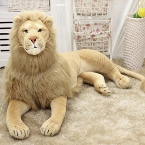  予約商品納期約1ヶ月 ぬいぐるみ ライオン クッション 特大 1.1m LION 百獣の王 抱き枕 / 玩具 おすすめ 人気