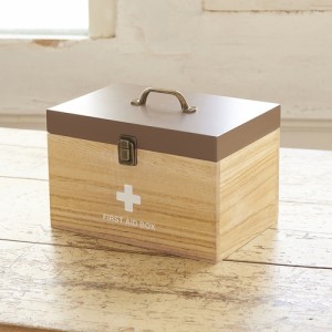  Wooden Collectipon 木製救急箱 天然木 / ケアグッズ 薬箱 収納