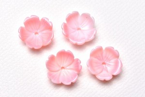 クイーンコンクシェル　桜　10x10x3mm　粒売り バラ売り_T436