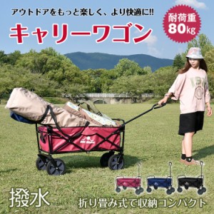 折りたたみ式キャリーワゴン キャリーカート 耐荷重80kg