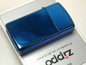 Zippo Sapphire サファイヤ・ブルーの輝き・#20494スリム 新品