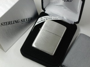 ジッポーZIPPO スターリングシルバー純銀無垢アーマーサテン 27 新品