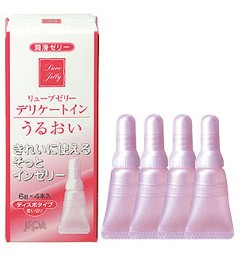 ★即納★きれいに使える使いきりタイプ♪潤い不足に☆【リューブゼリー デリケートイン　うるおい 6g×4本】 JEX 潤滑ゼリー