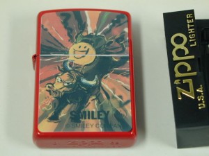 ジッポーZippo Smileyスマイリー美しい赤アート