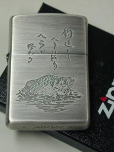 ジッポーZippo 釣り・へらぶな（フナ）ふな　銀