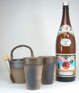 豪華酒器セット 陶芸作家　安藤嘉規作　（伊佐美1800ｍｌ） 