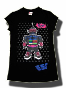 sale!激安値下げ\980！大胆パワフルカラーのカジュアルポップなロボットプリントTシャツ☆DUMPE　FRESH