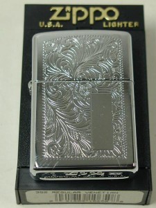 ジッポーZippo Venetianベネチアン（両面）シルバー銀色唐草#352新品