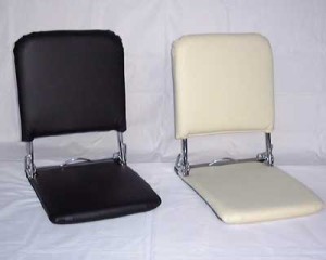 座椅子 座いす コンパクト チェア 椅子 リクライニング オリタタミ 折り畳み 送料無料 折りたたみ座椅子 ローバック 2色対応 合皮 ザイス