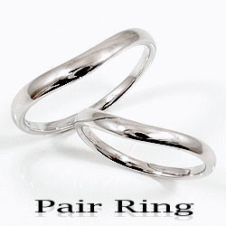 ペアリング 結婚指輪 ホワイトゴールドK10 マリッジリング 指輪 K10 ブライダル