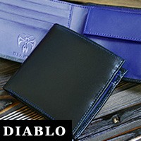 ◆レア・希少品◆DIABLOディアブロ男性用高級２つ折短財布◇メンズ・男性用・紳士用【送料無料】