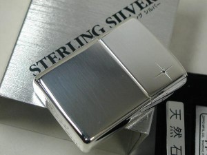 ZIPPO  太陽　SUN 純銀メタル　シルバー925