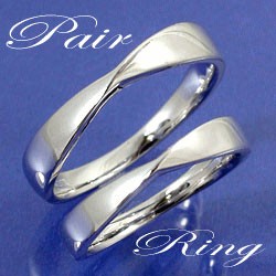 ペアリング 結婚指輪 マリッジリング ホワイトゴールドK18 無限に続く誓いの指輪 2本セット 送料無料