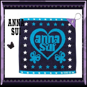 ANNA SUI(アナスイ) 大胆ロゴ★2WAYタオル ネイビー SALE 人気 新作 ブランド セール