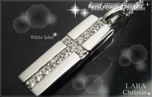 LARA Christie ララクリスティー ロイヤル クロス ネックレス 【WHITE Label】 P3116-WH