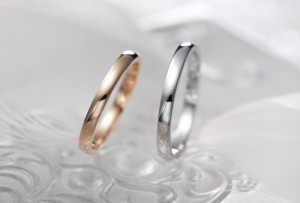 ペアリング ホワイトゴールド K10 送料無料 結婚 カップル LOVERS＆RING　Truelove  LSR0651PK-WG