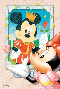 Disney ポストカードサイズのパズル【98-548 ミニー dear ミッキー】204スモールピース(100×147mm)/やのまん