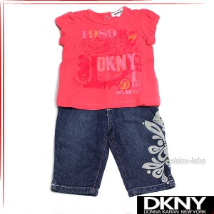 DKNY ダナキャラン ガールズ 2ピースセット Tシャツ デニム ベビー服 dgm01415-622 