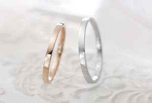 ペアリング ホワイトゴールド K10 送料無料 結婚 カップル LOVERS＆RING　Firstlove  LSR0605PK-WG