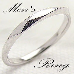 メンズリング プラチナ シンプル デザインリング Pt900 ピンキーリング 指輪 /ファッション・アクセサリーu003eジュエリー