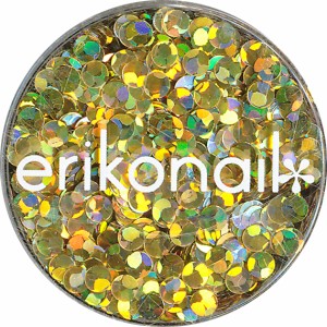 【20%OFF】erikonail 黒崎えり子 ジュエリーコレクション (ERI-72) ★ホロゴールドスパークル 直径２ミリの丸ホログラム♪