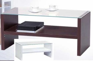 テーブル ガラステーブル 長方形 棚付き 強化ガラス センターテーブル 送料無料 シンプルデザインガラステーブル コーヒーテーブル