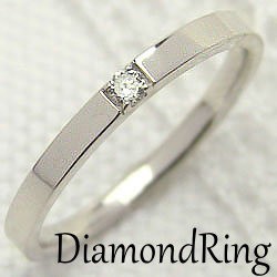一粒 ダイヤモンドリング プラチナ ダイヤリング 結婚指輪 Pt900 ピンキーリング レディース