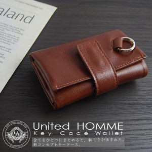 キーケース メンズ 財布 スムースレザー 本牛革 United HOMME ユナイテッドオム【UH-1098-1】 ブランド 人気