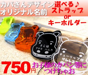 【レビュー投稿で10％ポイント還元】送料無料【オリジナル名入れ】カバ・スマホピアス/キーホルダーor携帯ストラップ/お子様、愛犬iPhone