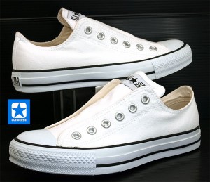 [送料無料]コンバース Converse ALL STAR SLIP 3 OX スリップ スニーカー 白 オールスター 紐なし C239