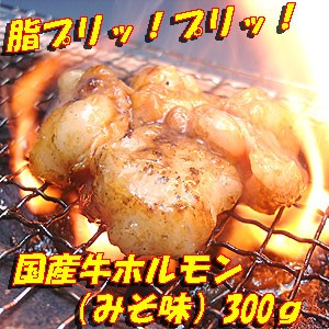 国産牛とろとろホルモン みそ味 300g 肉 バーベキュー 焼肉 もつ BBQ Ｂ級グルメ モツ鍋