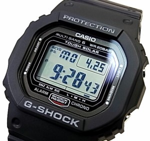 カシオ/G-SHOCK【CASIO/Gショック】メンズ ソーラー電波腕時計 初代モデル GW-5000U-1 ブラック【海外モデル】