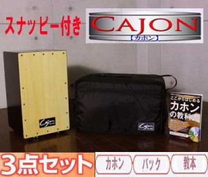 お買い得３点セット打楽器カホン（スナッピー付）＆バッグ＆教本 カホン ペルー 楽器 打楽器 かほん ストリートミュージック 送料無料