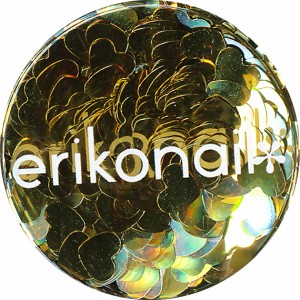 【20%OFF】erikonail 黒崎えり子 ジュエリーコレクション (ERI-57) ★ライトゴールド ハート型ホログラム♪