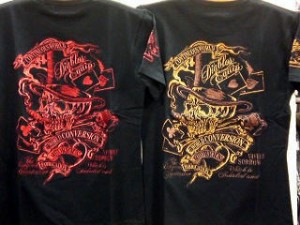 DIABLOS -ディアブロス-  半袖Tシャツ　スカルハット　ラメ糸刺繍