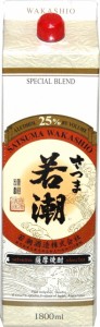 さつま若潮 25度 1800mlパック/芋焼酎