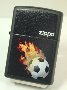 2012年製 ジッポーZippo サッカーボール 炎 Soccer Ball Fire#28302・USA直・新品未開封