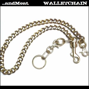 【...andMeat.】アンドミート 財布/アクセサリー ブラス/ウォレットチェーン 真鍮/ゴールド