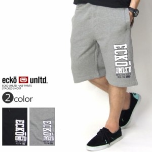 エコーアンリミテッド(ECKO UNLTD) ハーフパンツ スウェット B系 ハーフパンツ B系ファッション メンズ STACKED SHORT