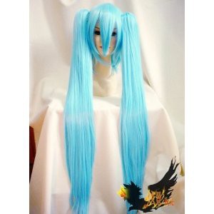 DW203 Vocaloid 　初音ミク　山茶花 　コスプレウィッグ ＋ウイッグネット 