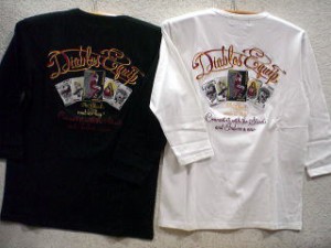 DIABLOS -ディアブロス-  ７分袖　Ｔシャツ　トランプ柄