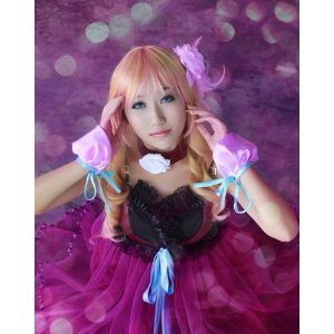 DW185 マクロスＦ 歌姫 シェリル コスプレウィッグ ＋ウイッグネット 