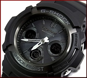 カシオ/G-SHOCK【CASIO/Gショック】ソーラー電波腕時計 アナデジモデル マルチバンド6 マットブラック AWG-M100B-1A 海外モデル