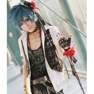 DW489 VOCALOID/背徳の記憶/TheLostMemory 　カイト kaito 風 　コスプレウィッグ ＋ウイッグネット 