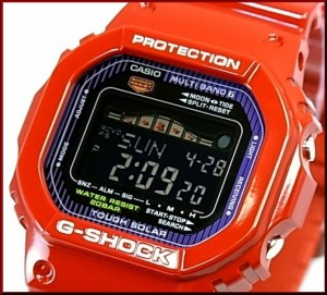 カシオ/G-SHOCK【CASIO/Gショック】G-LIDE/Gライド ソーラー電波腕時計 レッド【国内正規品】GWX-5600C-4JF