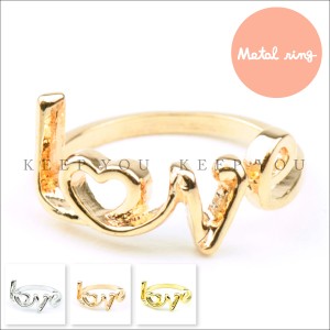 【メール便対応】リング LOVE モチーフ 3カラー 指輪 RING【ヘビメタ パンクロックメタル スタイリッシュ リング】RING-M024 ┃