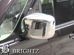 BRIGHTZ AZワゴンカスタムスタイル MJ23 メッキドアミラーカバー Aタイプ MIR−SID−153