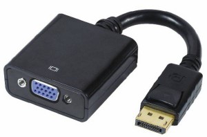 DisplayPort to VGA 変換アダプタ　(DP-VGA)　Lenovo/HP対応