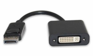 DisplayPort to DVI-D 変換アダプタ　(DP to DVI-D)